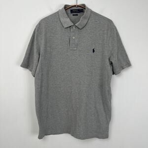 Polo Ralph Lauren Men’s Size L Classic Fit Collared Casual‎ Polo Shirt Gray Golf